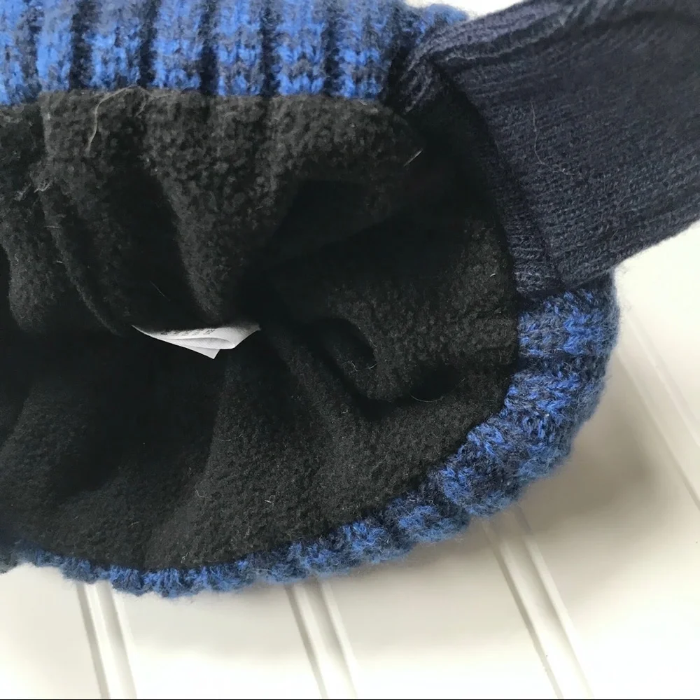 Raccoon winter knit hat